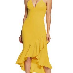 Dress The Population Wendy High Low Cocktail Dress in XXL Canary